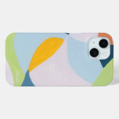 Kleurenblok Abstracte Kunst Aangepast Monogram Ini Case-Mate iPhone Case (Achterkant (horizontaal))