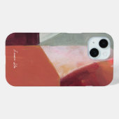 Kleurenblok Abstracte Kunst Gepersonaliseerde Naam Case-Mate iPhone Case (Achterkant (horizontaal))