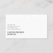 kleurenblok | Abstracte kunst | Interieurontwerper Visitekaartje (Achterkant)