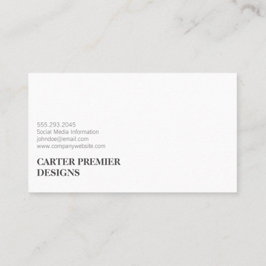 kleurenblok | Abstracte kunst | Interieurontwerper Visitekaartje (Achterkant)