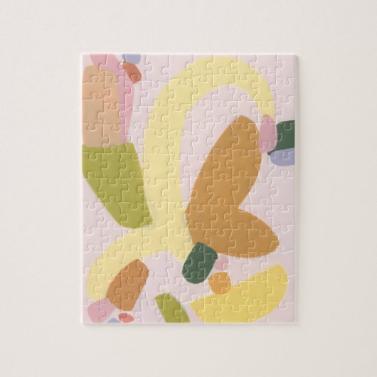 Kleurenblok Abstracte Kunst Uniek Vakantie Cadeau Legpuzzel (Verticaal)