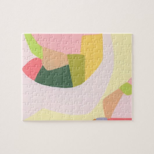 Kleurenblok Abstracte Kunst Uniek Vakantie Cadeau Legpuzzel (Horizontaal)