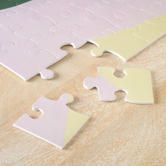 Kleurenblok Abstracte Kunst Uniek Vakantie Cadeau Legpuzzel (Zijkant)