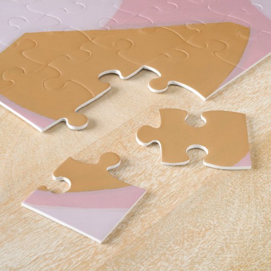 Kleurenblok Abstracte Kunst Uniek Vakantie Cadeau Legpuzzel (Zijkant)