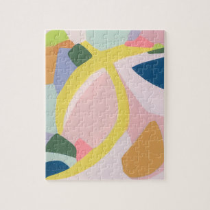 Kleurenblok Abstracte Kunst Uniek Vakantie Cadeau Legpuzzel