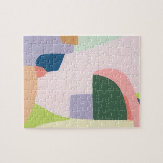 Kleurenblok Abstracte Kunst Uniek Vakantie Cadeau Legpuzzel (Horizontaal)