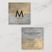 Kleurenblok advocaat op Law Justice Scale Vierkante Visitekaartje (Voorkant / Achterkant)