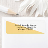 Kleurenblok - Boter Kleine aangepaste Adresetikett Etiket (Insitu)