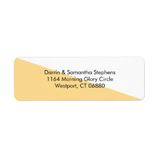 Kleurenblok - Boter Kleine aangepaste Adresetikett Etiket
