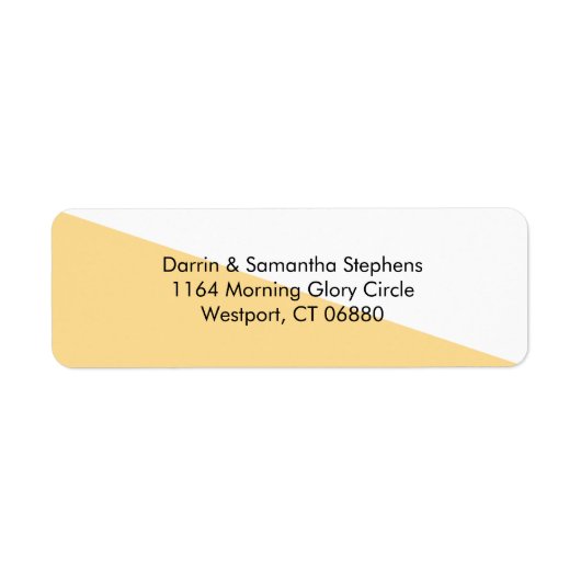 Kleurenblok - Boter Kleine aangepaste Adresetikett Etiket (Voorkant)