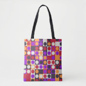 Kleurenblok Carnaval Tote Bag (Voorkant)