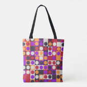 Kleurenblok Carnaval Tote Bag (Achterkant)