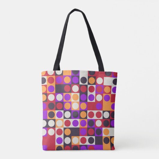 Kleurenblok Carnaval Tote Bag (Achterkant)