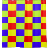 kleurenblok Flur De Lis Shower Curtain Douchegordijn (Voorkant)