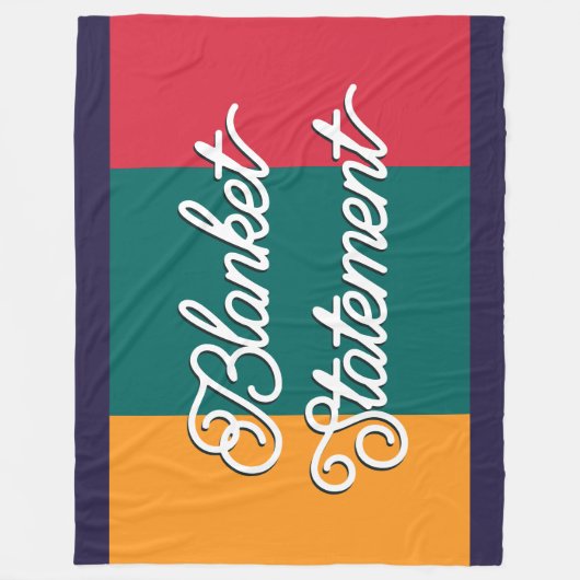 Kleurenblok Grappig bijschrift Kleurrijk Gezellig  Fleece Deken (Voorkant)