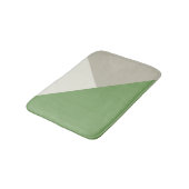 Kleurenblok Groen Beige Badmat (Gekanteld)