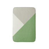 Kleurenblok Groen Beige Badmat (Voorkant Verticaal)