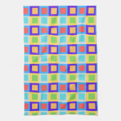 Kleurenblok keukenhanddoek (Verticaal)