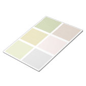 Kleurenblok met kleurrijke aardetinten notitieblok (Schuin)