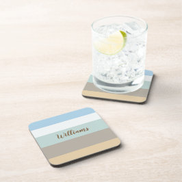 Kleurenblok met vlek Plastic onderzetters met kurk