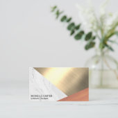 kleurenblok | Metaal | Hout Visitekaartje (Staand voorkant)