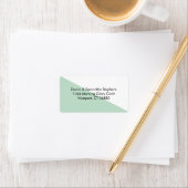 Kleurenblok - Mint gepersonaliseerde Adresetikette Etiket (Insitu)