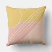 Kleurenblok modern meisjesachtig minimalistisch st kussen (Achterkant)