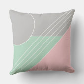 Kleurenblok modern meisjesachtig minimalistisch st kussen (Achterkant)