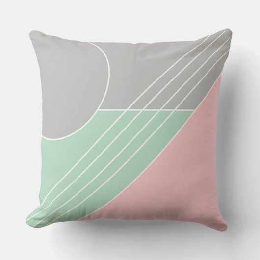 Kleurenblok modern meisjesachtig minimalistisch st kussen (Voorkant)