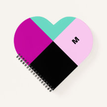 Kleurenblok Modern Stijlvol Trendy Aangepast Monog