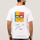 Kleurenblok Smile Nerd T-shirt (Achterkant)
