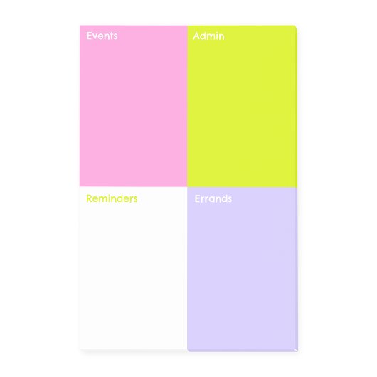 Kleurenblok Sticky Notes Medium