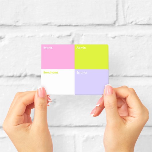 Kleurenblok Sticky Notes Small