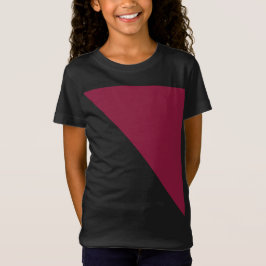 Kleurenblok T-shirt voor kinderen (Black & Berry R