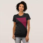 Kleurenblok T-shirt voor volwassenen (Black & Berr (Voorkant volledig)