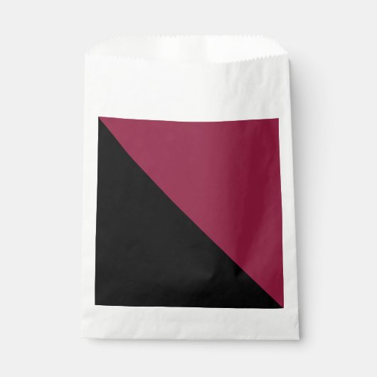 Kleurenblok voorkeurstassen (Black & Berry Red) Bedankzakje (Voorkant)