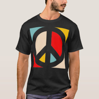 Kleurenblok Vredesbordpullover T-shirt