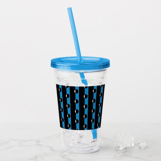 Kleurenblokcirkel Acryl Drinkbeker (Voorkant ijs)