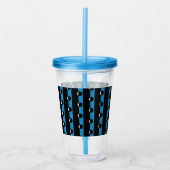 Kleurenblokcirkel Acryl Drinkbeker (Voorkant)