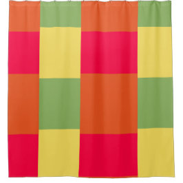 Kleurenblokken 2 douchegordijn