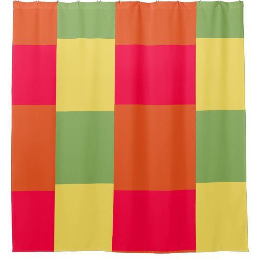 Kleurenblokken 2 douchegordijn (Voorkant)