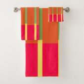 Kleurenblokken 3 bad handdoek (Insitu)