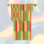 Kleurenblokken 3 bad handdoek