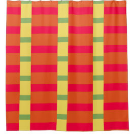Kleurenblokken 3 douchegordijn