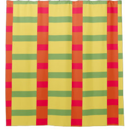 Kleurenblokken 3 douchegordijn