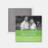 Kleurenblokken bewaren de datummagneet (limoengroe magneet (Voorkant / Achterkant)