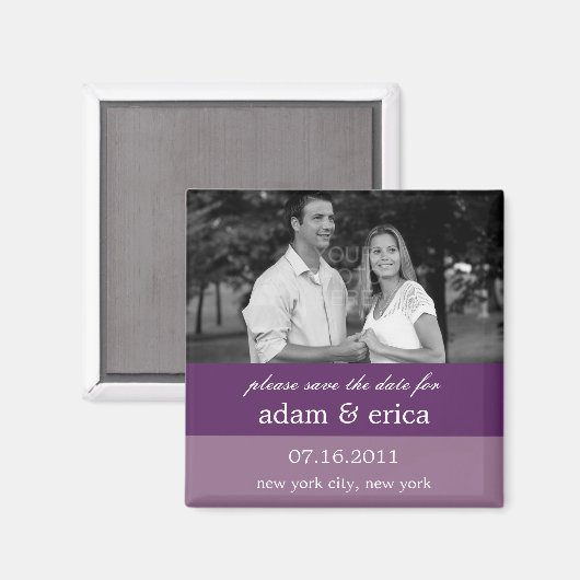 Kleurenblokken bewaren de datummagneet (Paarse) Magneet (Voorkant / Achterkant)