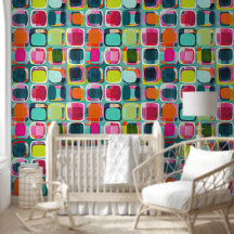 Kleurenblokken Geometrisch Kleurrijk Patroon