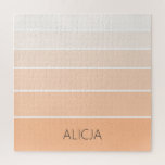 Kleurenblokken Peach Fuzz | Elegante naam Legpuzzel<br><div class="desc">Kleurenblokken Peach Fuzz | Elegante gepersonaliseerde naam | Klassiek | Elegant | Trendy | Stijlvol | Cadeau</div>