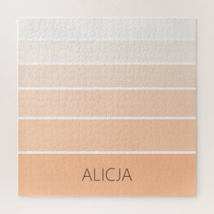 Kleurenblokken Peach Fuzz   Elegante naam Legpuzzel